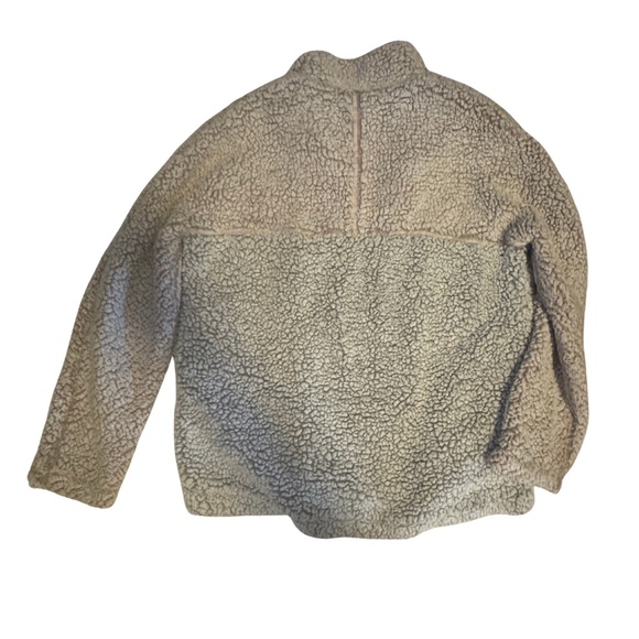 THREAD & SUPPLY JERSEY LINED FLEECE QUARTER ZIP SWEATSHIRT - Picture 2 of 3